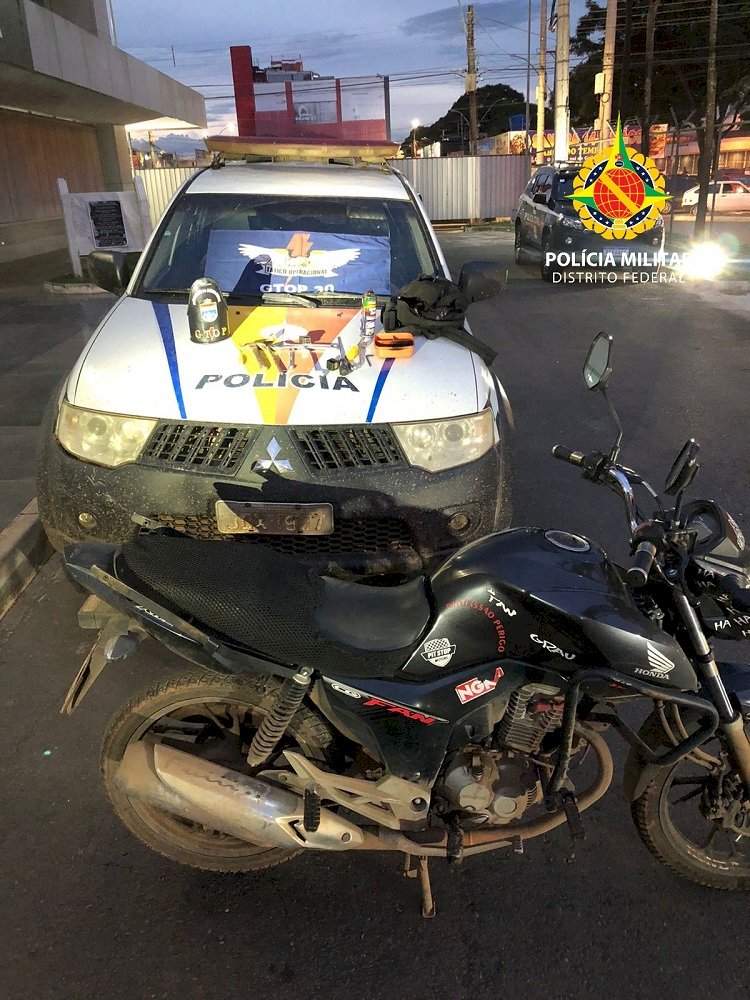 PMDF localiza moto logo após o furto no SIA